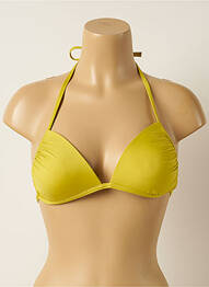 Sutien de costum de baie închidere cu legături de legat top sutien push-up verde IODUS femeie