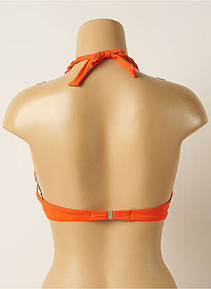 Sutien de costum de baie bretele elastice reglabile top sutien push-up portocalie IODUS femeie