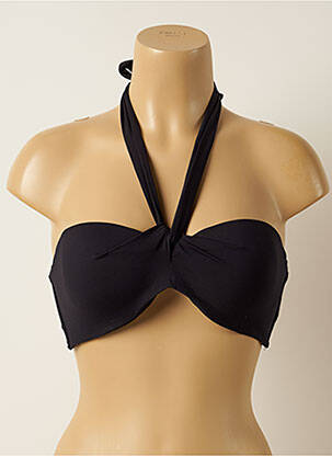 Sutien de costum de baie închidere cu legături de legat top sutien modelat negru IODUS femeie
