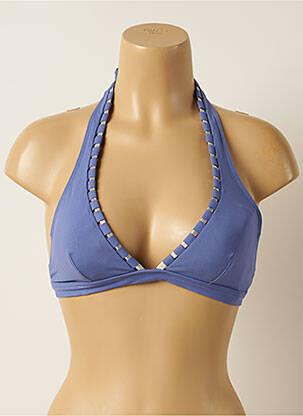 Sutien de costum de baie închidere cu legături de legat top triunghiuri violet IODUS femme