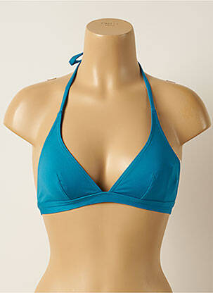 Sutien de costum de baie elasticitate top triunghiuri albastru IODUS femeie