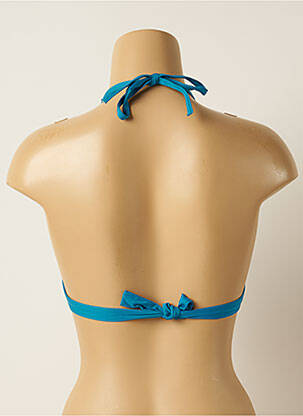 Sutien de costum de baie elasticitate top triunghiuri albastru IODUS femeie