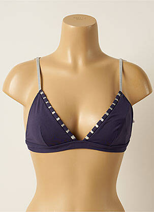Sutien de costum de baie top triunghiuri top triunghiuri albastru IODUS femeie