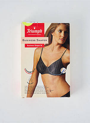 Sutien efect material satinat sutien cupe întregi cu decolteu înalt negru TRIUMPH femeie