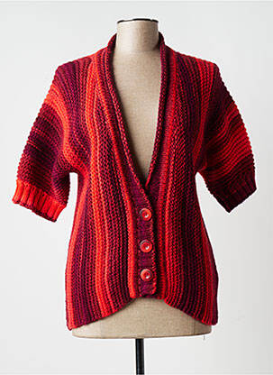 Vestă cu mâneci scurte roșu FINETTE femeie