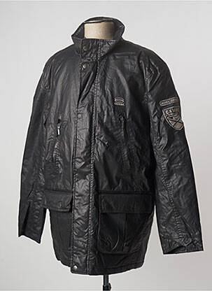 Parka mâneci lungi fără glugă negru CAMBE bărbat