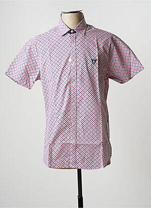 Cămașă cu mâneci scurte roz CAMBERABERO bărbat