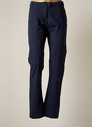 Pantalon slim țesătură poplin mărime normală albastru THALASSA femme