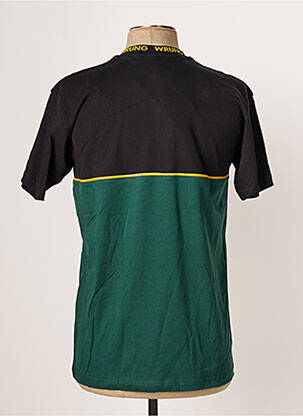 Tricou croială cambrată mâneci scurte verde WRUNG bărbat