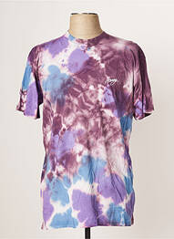 Tricou croială cambrată mâneci scurte violet WRUNG homme