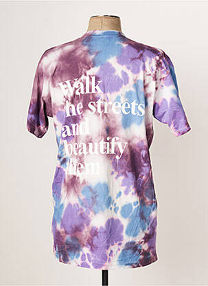Tricou croială cambrată mâneci scurte violet WRUNG bărbat