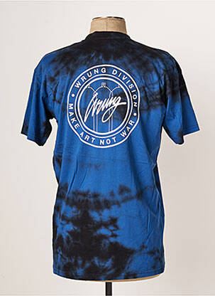 Tricou croială cambrată mâneci scurte albastru WRUNG bărbat