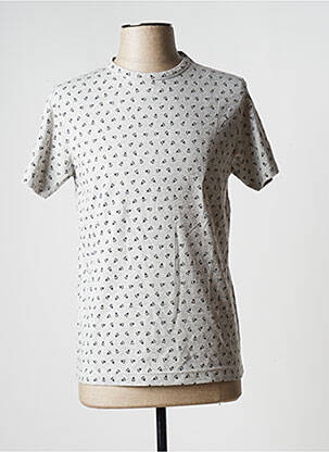 Tricou țesătură melanj mâneci scurte gri BLOTTER ATELIER bărbat