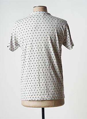 Tricou țesătură melanj mâneci scurte gri BLOTTER ATELIER bărbat