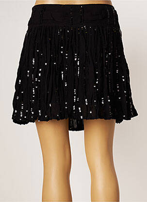 Fustă scurtă croială evazată negru SUNDRESS femeie