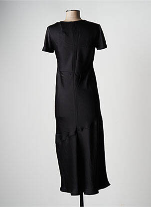 Rochie lungă mâneci scurte mâneci scurte negru IKKS femeie