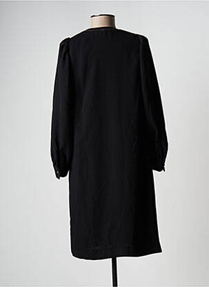 Rochie midi croială fluidă mâneci lungi negru IKKS femeie