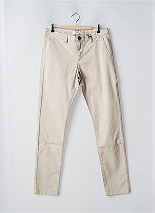 Pantalon chino talie joasă talie joasă bej IKKS femeie