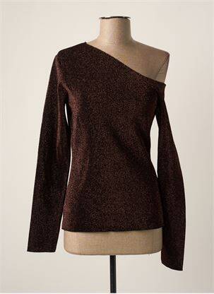 Pulover maro DEUX. BY ELINE DE MUNCK femeie