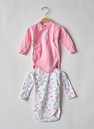 Body de lenjerie roz MOTS D'ENFANTS fată