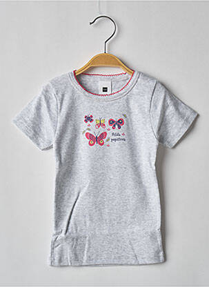 Tricou elasticitate mâneci scurte gri TISSAÏA fată