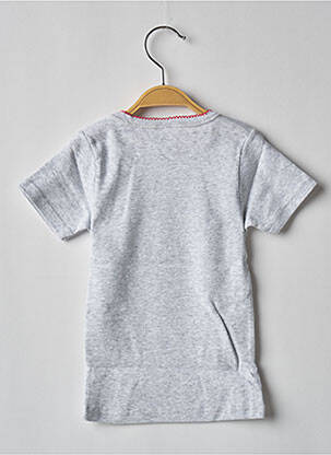 Tricou elasticitate mâneci scurte gri TISSAÏA fată