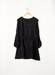 Rochie midi închidere cu fermoar la spate mâneci lungi negru BECKARO fille