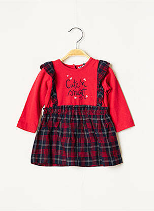 Rochie midi roșu 3 POMMES fată