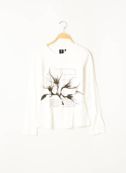 Tricou alb G STAR fată