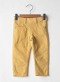 Jegging țesătură catifea talie elastică galben 3 POMMES fată