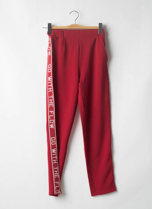 Pantalon drept roșu BECKARO fată