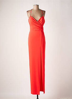 Rochie lungă portocaliu CARLA RUIZ femeie