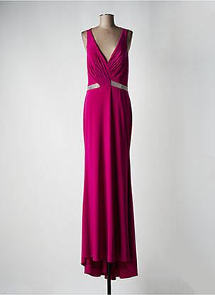 Rochie lungă țesătură poplin fără mâneci violet FASHION NEW YORK femeie