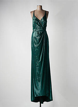 Rochie lungă fără mâneci fără mâneci verde FASHION NEW YORK femeie
