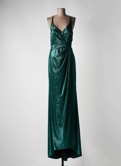 Rochie lungă verde FASHION NEW YORK femeie