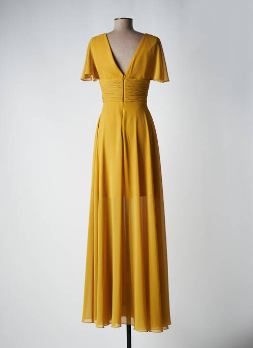 Rochie lungă galben FASHION NEW YORK femeie