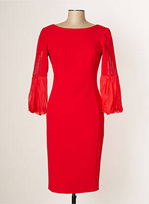 Rochie midi roșu CARLA RUIZ femeie