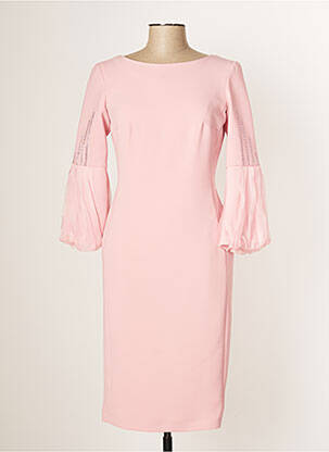 Rochie midi roz CARLA RUIZ femeie