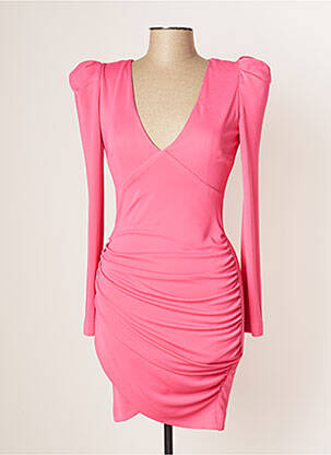 Rochie midi roz CARLA RUIZ femeie