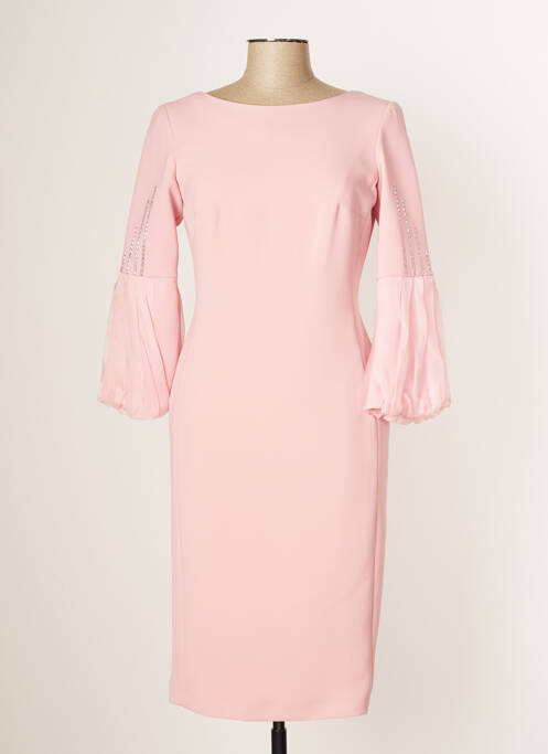 Rochie midi roz CARLA RUIZ femeie