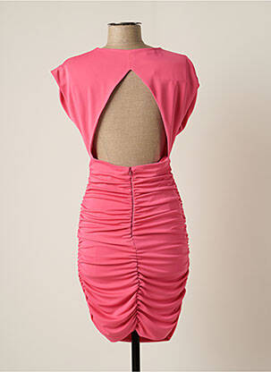 Rochie midi mâneci scurte mâneci scurte roz CARLA RUIZ femeie