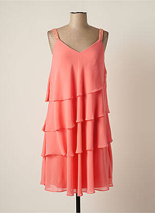 Rochie midi roz FASHION NEW YORK femeie