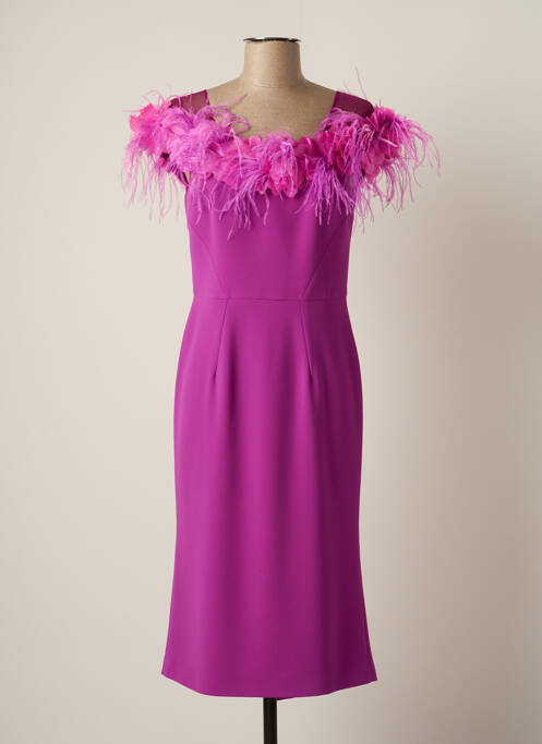 Rochie midi violet CARLA RUIZ femeie