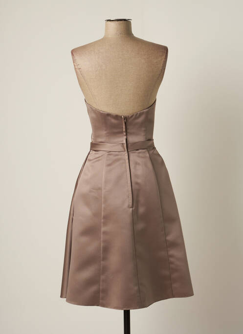 Rochie midi maro FASHION NEW YORK femeie