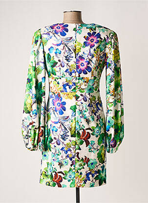 Rochie midi imprimeu floral mâneci lungi verde CARLA RUIZ femeie