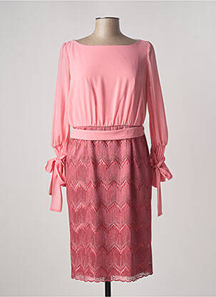 Rochie midi mâneci lungi mâneci lungi roz CARLA RUIZ femeie