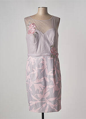 Rochie midi gri CREATIF PARIS femeie