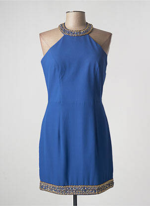 Rochie scurtă fără mâneci fără mâneci albastru GRAND SOIR femeie
