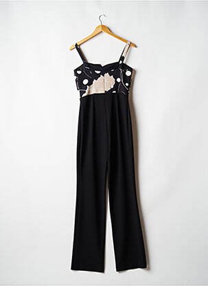 Salopetă-pantalon țesătură crep bretele subțiri negru ARGGIDO femeie