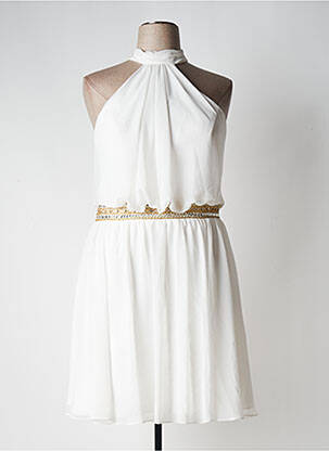 Rochie midi alb GRAND S2 femeie